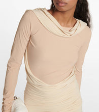 MM6 Maison Margiela Deconstructed jersey maxi dress