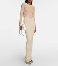 MM6 Maison Margiela Deconstructed jersey maxi dress