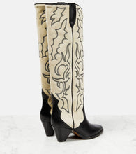 Isabel Marant Leila leather and suede cowboy boots