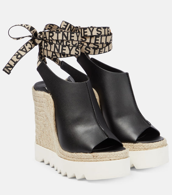 Stella McCartney Gaia faux leather espadrille sandals