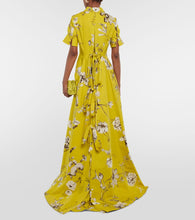 Erdem Ilana floral cotton faille gown
