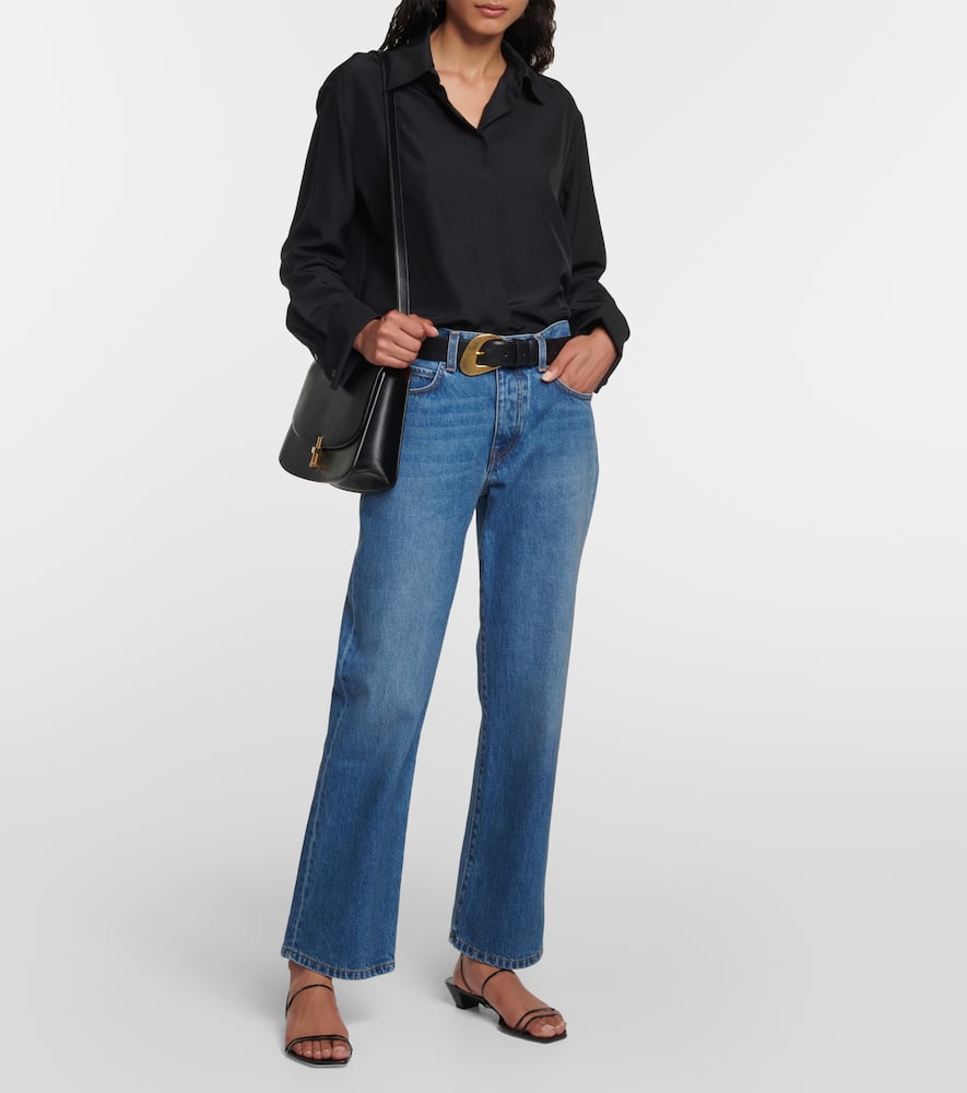 The Row Sofia leather shoulder bag