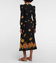 Etro Printed silk crêpe de chine midi dress