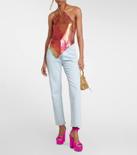 Jimmy Choo Gaia satin platform sandals