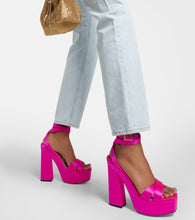 Jimmy Choo Gaia satin platform sandals