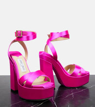 Jimmy Choo Gaia satin platform sandals