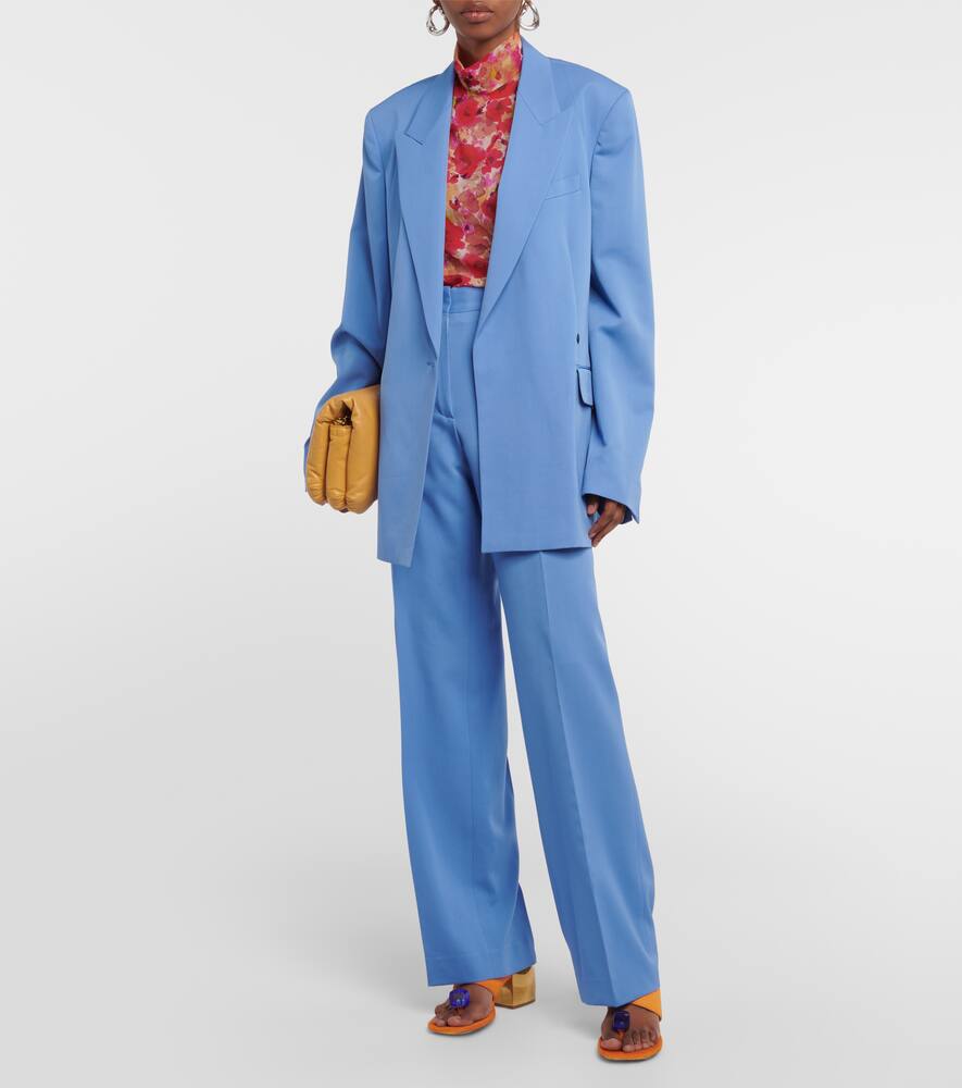 Dries Van Noten Embellished calf hair mules