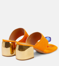 Dries Van Noten Embellished calf hair mules