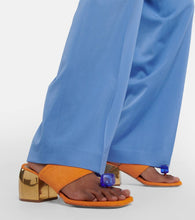 Dries Van Noten Embellished calf hair mules
