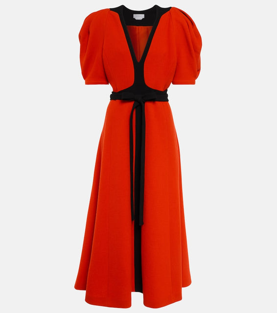Gabriela Hearst Luz wool crêpe midi dress