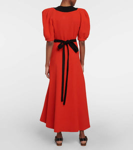 Gabriela Hearst Luz wool crêpe midi dress