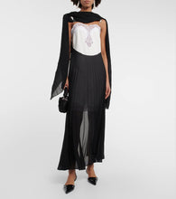 Christopher Kane Mrs Robinson lac-trimmed midi dress with cape