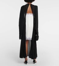 Christopher Kane Mrs Robinson lac-trimmed midi dress with cape