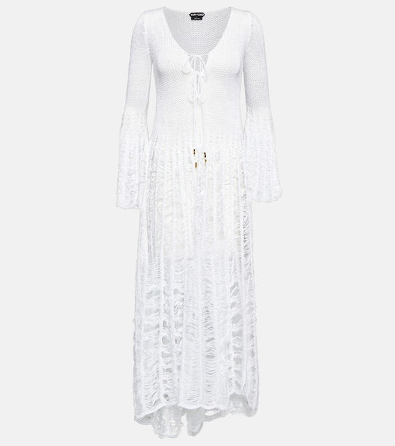 Tom Ford Crochet midi dress