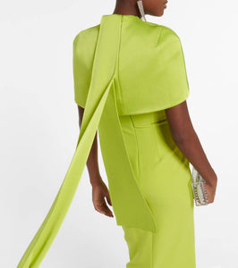 Safiyaa Kalika crêpe gown