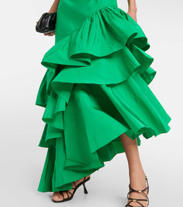 Johanna Ortiz Cutout silk faille maxi dress