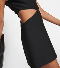 Valentino Cutout wool and silk minidress