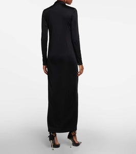 Versace Cowl neck maxi dress