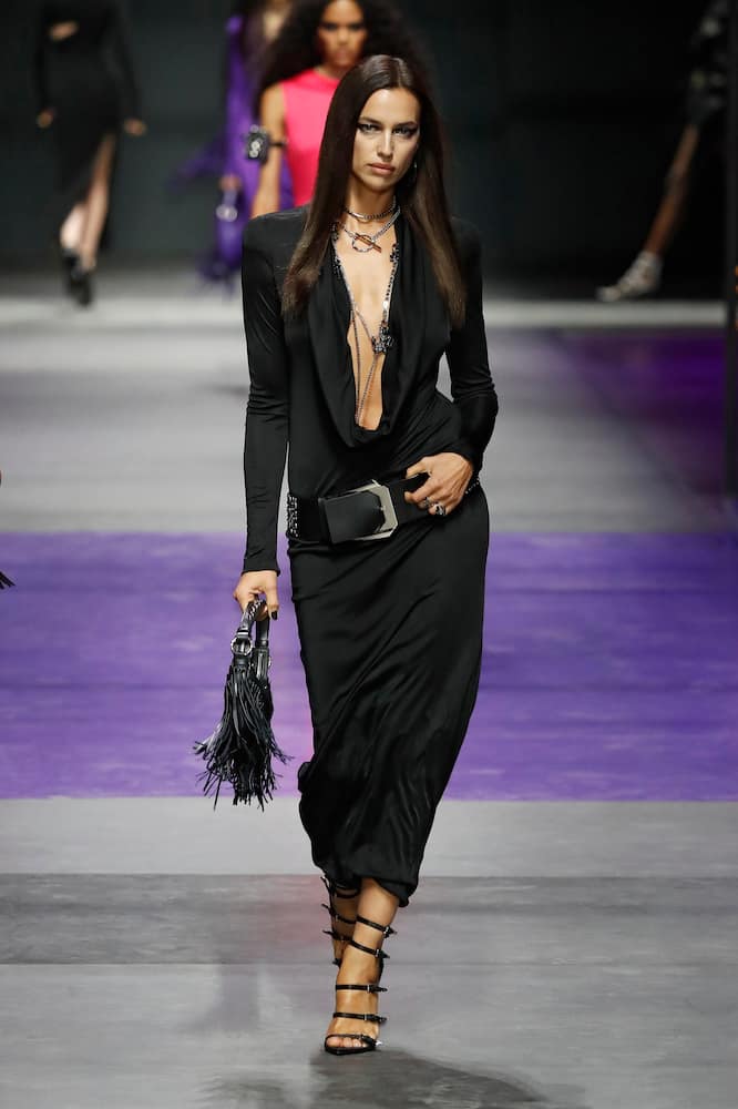 Versace Cowl neck maxi dress