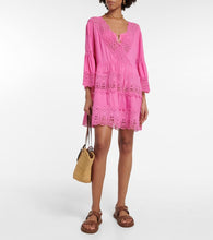 Melissa Odabash Vanessa embroidered cotton mini dress