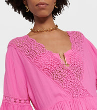 Melissa Odabash Vanessa embroidered cotton mini dress