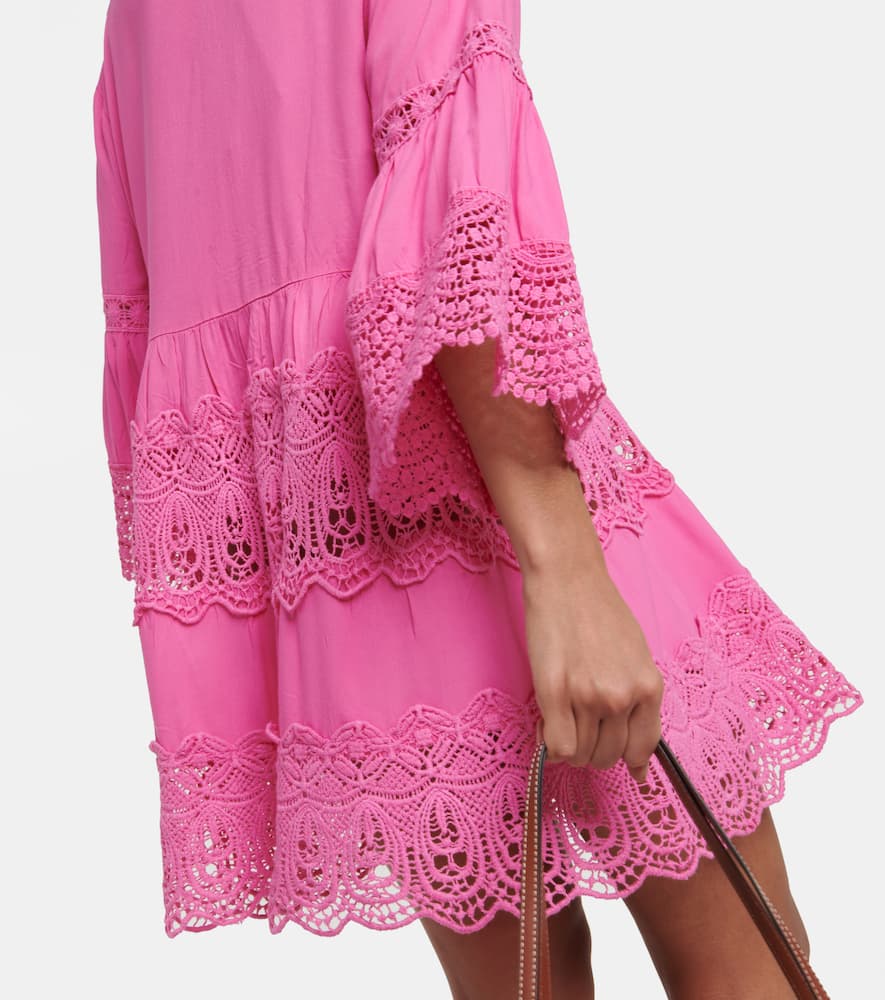 Melissa Odabash Vanessa embroidered cotton mini dress