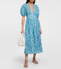 Poupette St Barth Reine floral cotton midi dress