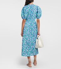 Poupette St Barth Reine floral cotton midi dress