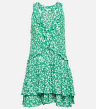Poupette St Barth Mae floral ruffle-trimmed minidress