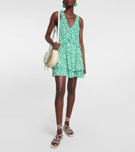 Poupette St Barth Mae floral ruffle-trimmed minidress