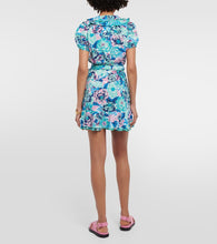 Poupette St Barth Aude printed wrap minidress