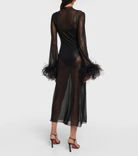Oseree Lumière Plumage midi dress