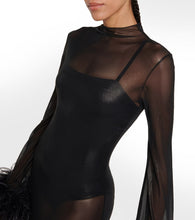 Oseree Lumière Plumage midi dress