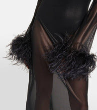 Oseree Lumière Plumage midi dress