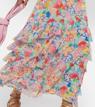 Rixo Thanvi floral silk voile midi dress