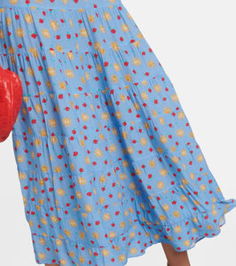 Rixo Kristen printed tiered maxi dress