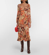 Rixo Kamilla printed georgette maxi dress