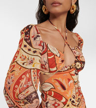 Rixo Kamilla printed georgette maxi dress