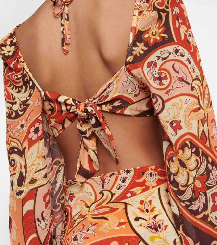 Rixo Kamilla printed georgette maxi dress