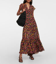 Rixo Delicia floral georgette maxi dress
