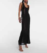 Amina Muaddi Tina embellished leather sandals