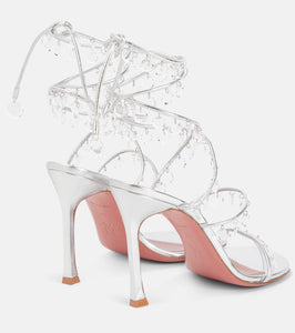 Amina Muaddi Tina embellished leather sandals