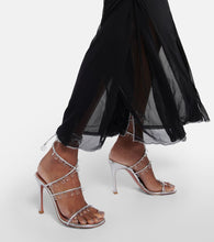Amina Muaddi Tina embellished leather sandals