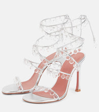 Amina Muaddi Tina embellished leather sandals