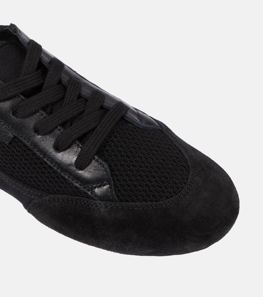 The Row Owen City leather-trimmed sneakers