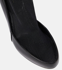 The Row Sock leather pumps