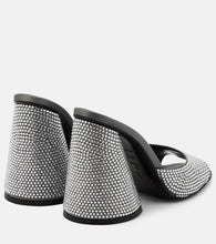 The Attico Luz crystal-embellished leather mules
