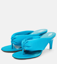 The Attico Rem satin thong sandals