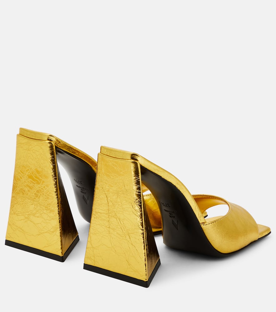The Attico Devon laminated leather mules