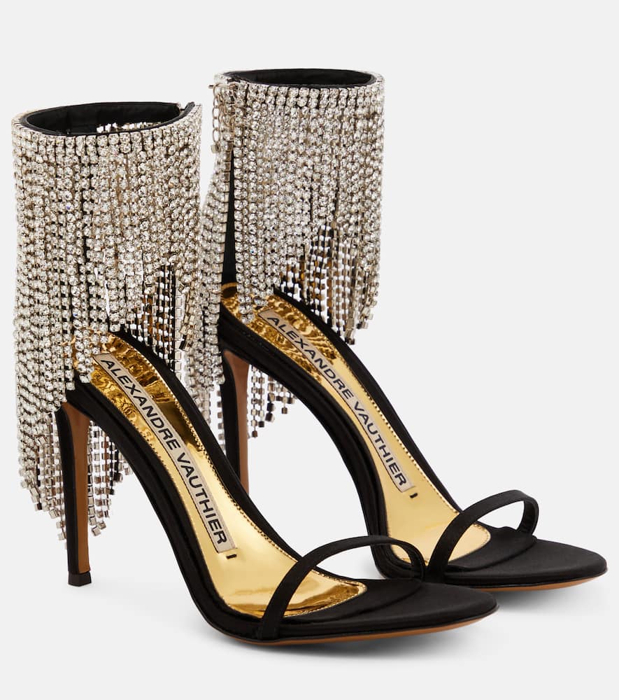 Alexandre Vauthier Embellished satin sandals
